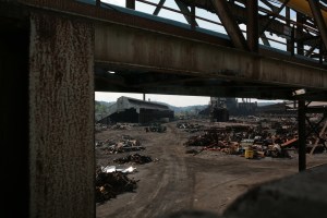 stealmill ruins in Weirton, West Virginia