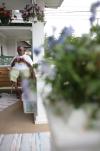 willie williams on her porch. "They call me the police of the north side," she said