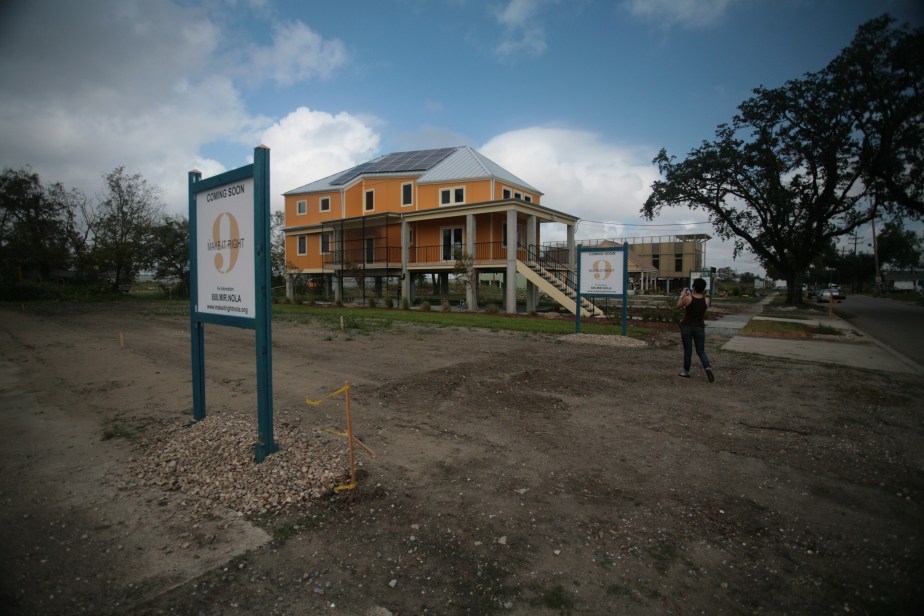 The Make It Right project in the Lower Ninth Ward in New Orleans
